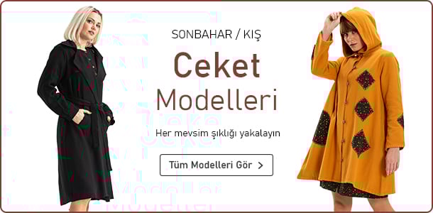 Pamuk Kadın Sonbahar / Kış Ceket Modelleri